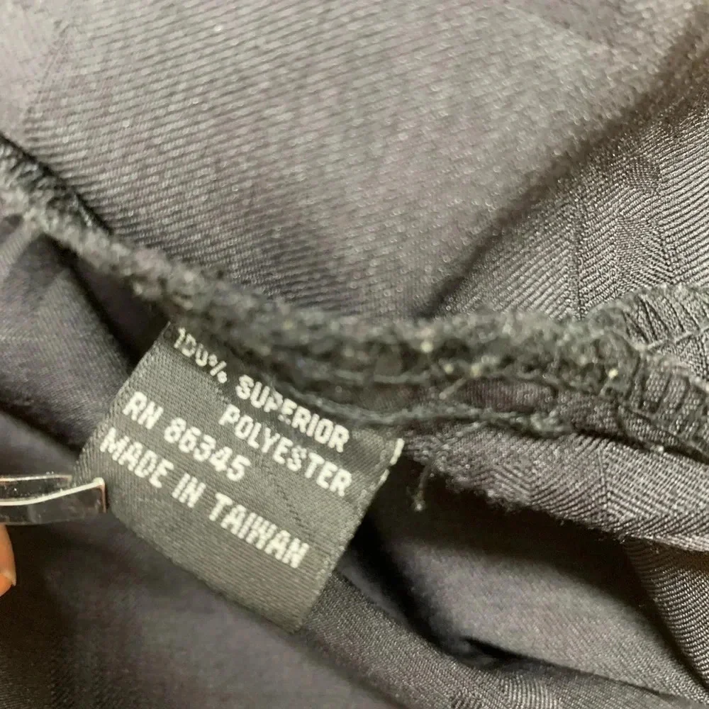Mens Black Shirt L/36 Vanetti‎ Button Front H47